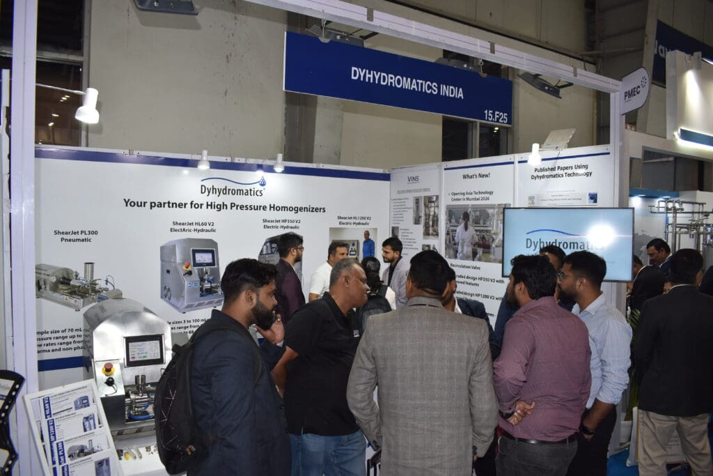 Dyhydromatics booth action shot at PMEC India 2025