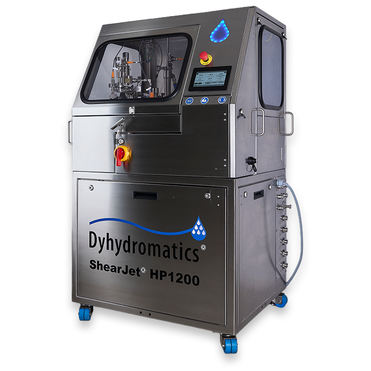 ShearJet HP1200 V2 Pharmaceutical Homogenizer Manufactured by Dyhydromatics side view
